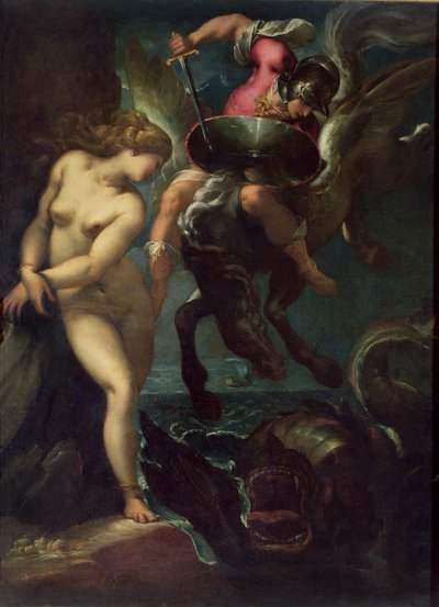 Perseus en Andromeda, ca. 1610 door Pier Francesco Morazzone